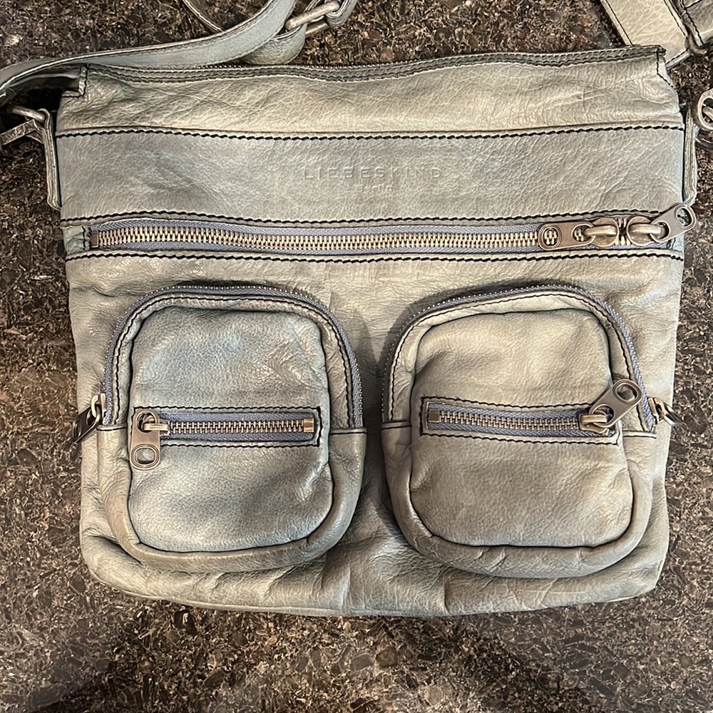 Liebeskind Purse. Inside/outside pockets. Adjustable shoulder strap. 12” x 11”. - Picture 2 of 5